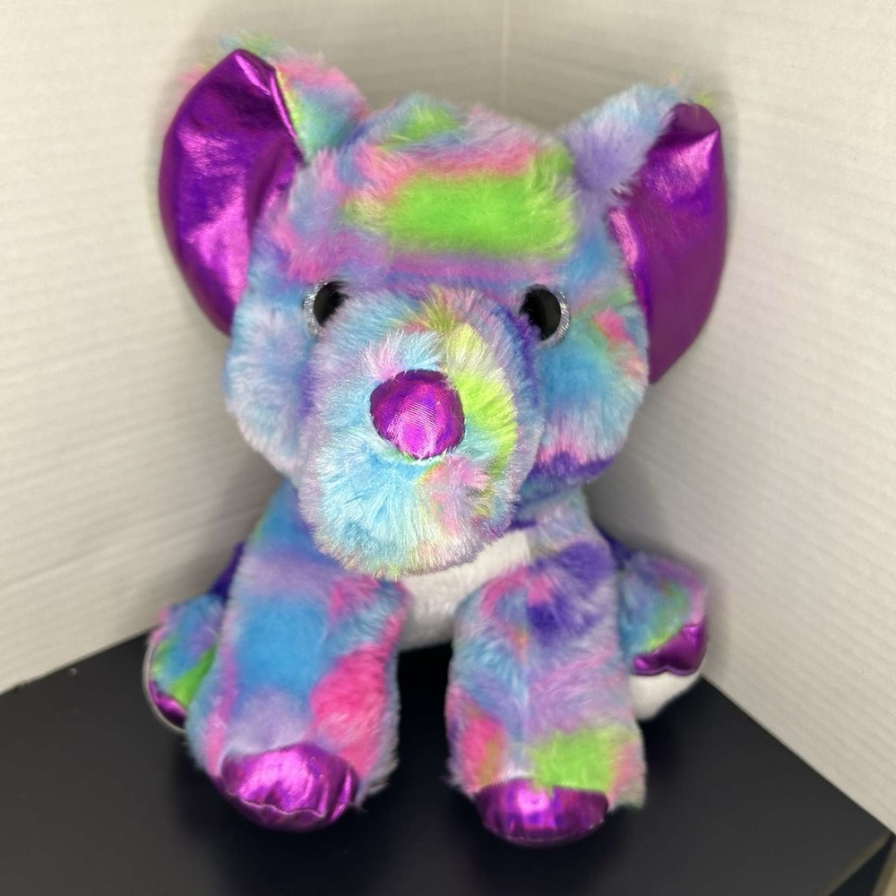 10" Plush Comfort Psychedelic Elephant Animal